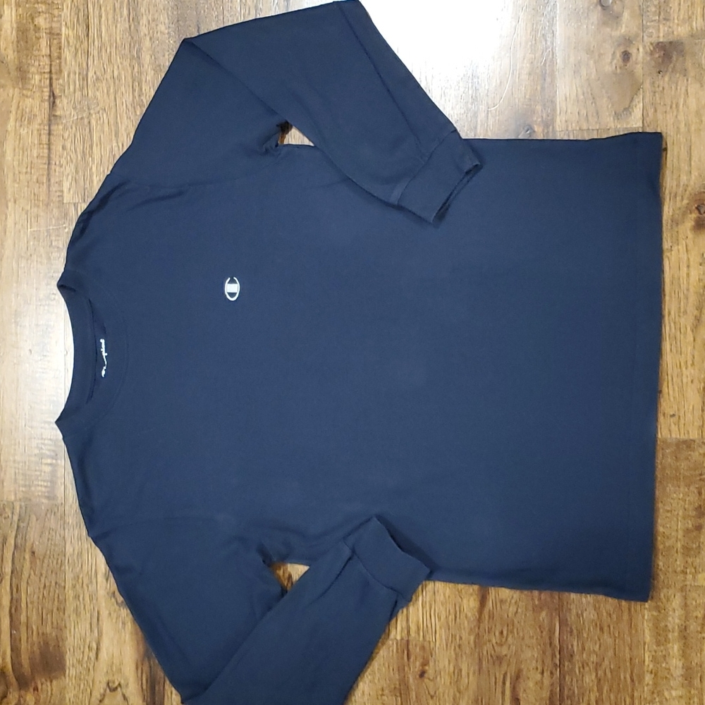 Boys Champion black long sleeve tshirt size L